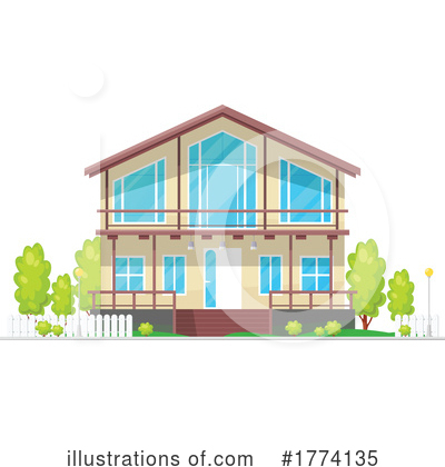 Royalty-Free (RF) House Clipart Illustration by Vector Tradition SM - Stock Sample #1774135