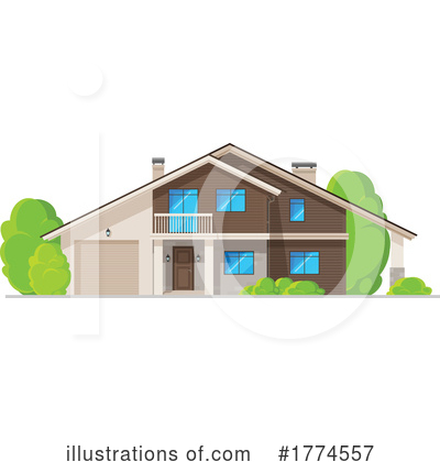 Royalty-Free (RF) House Clipart Illustration by Vector Tradition SM - Stock Sample #1774557