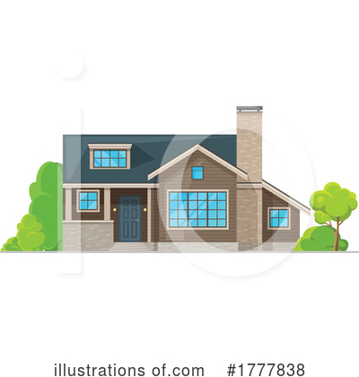 Royalty-Free (RF) House Clipart Illustration by Vector Tradition SM - Stock Sample #1777838