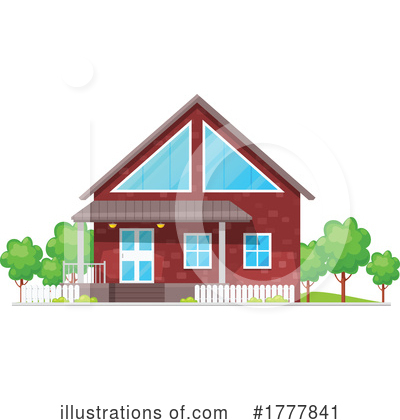 Royalty-Free (RF) House Clipart Illustration by Vector Tradition SM - Stock Sample #1777841