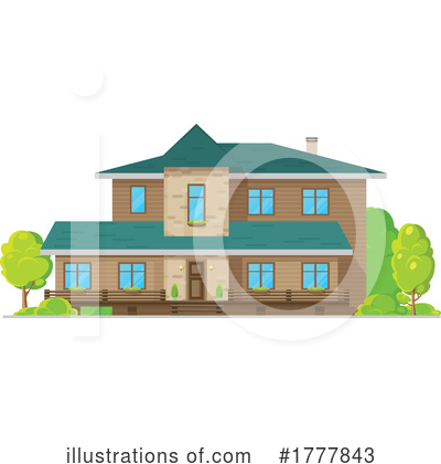 Royalty-Free (RF) House Clipart Illustration by Vector Tradition SM - Stock Sample #1777843