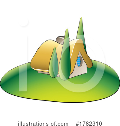 Royalty-Free (RF) House Clipart Illustration by cidepix - Stock Sample #1782310