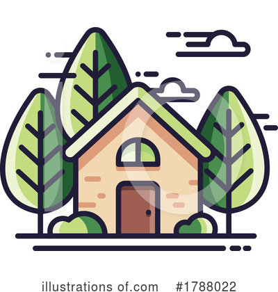 Royalty-Free (RF) House Clipart Illustration by beboy - Stock Sample #1788022
