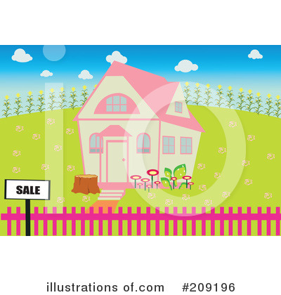 Royalty-Free (RF) House Clipart Illustration by mayawizard101 - Stock Sample #209196