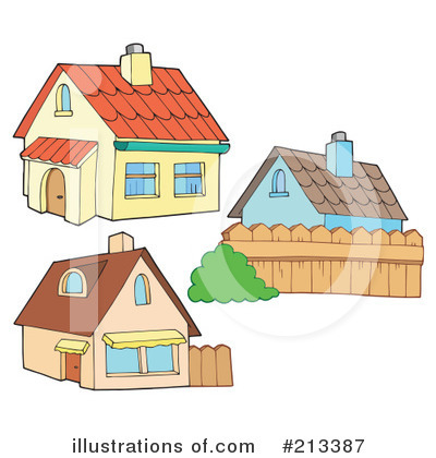 Royalty-Free (RF) House Clipart Illustration by visekart - Stock Sample #213387