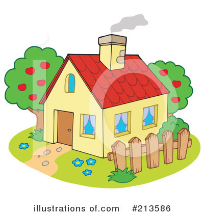 Royalty-Free (RF) House Clipart Illustration by visekart - Stock Sample #213586