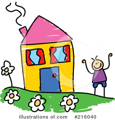 Royalty-Free (RF) House Clipart Illustration by Prawny - Stock Sample #216040