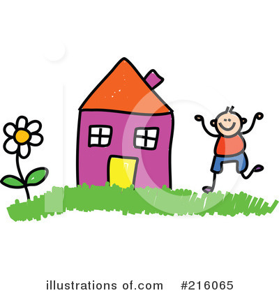 Royalty-Free (RF) House Clipart Illustration by Prawny - Stock Sample #216065
