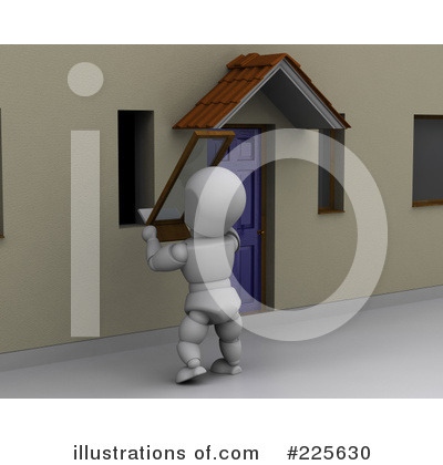 Royalty-Free (RF) House Clipart Illustration by KJ Pargeter - Stock Sample #225630
