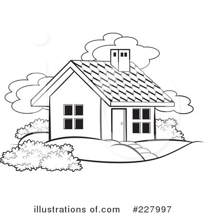 Royalty-Free (RF) House Clipart Illustration by Lal Perera - Stock Sample #227997