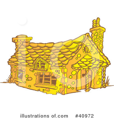 Royalty-Free (RF) House Clipart Illustration by Snowy - Stock Sample #40972