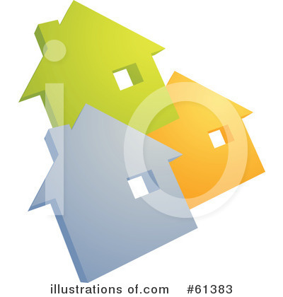 Royalty-Free (RF) House Clipart Illustration by Kheng Guan Toh - Stock Sample #61383