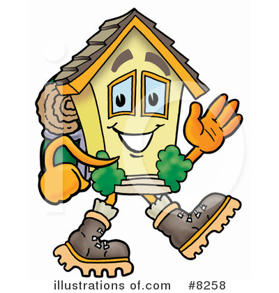 Royalty-Free (RF) House Clipart Illustration by Mascot Junction - Stock Sample #8258