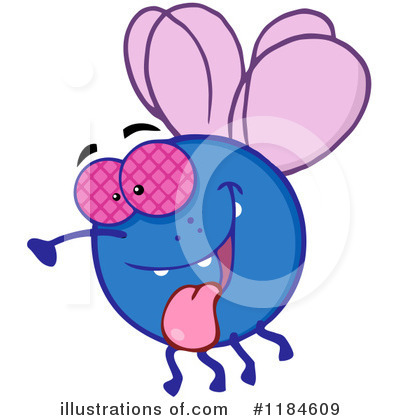 Royalty-Free (RF) House Fly Clipart Illustration by Hit Toon - Stock Sample #1184609