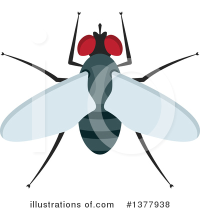 Royalty-Free (RF) House Fly Clipart Illustration by Vector Tradition SM - Stock Sample #1377938