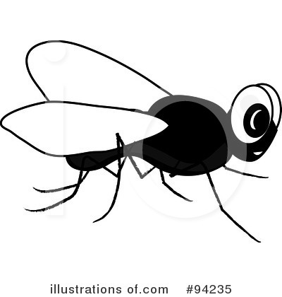 Royalty-Free (RF) House Fly Clipart Illustration by Pams Clipart - Stock Sample #94235