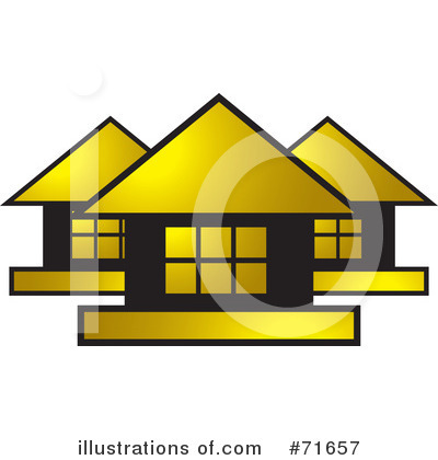 Royalty-Free (RF) Houses Clipart Illustration by Lal Perera - Stock Sample #71657