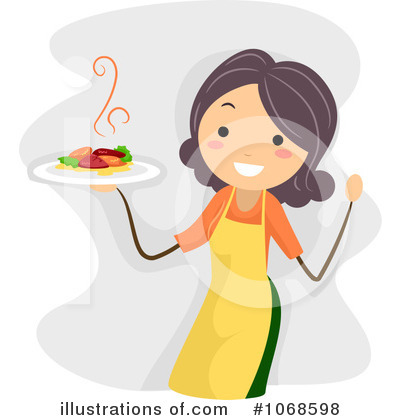 Royalty-Free (RF) Housewife Clipart Illustration by BNP Design Studio - Stock Sample #1068598