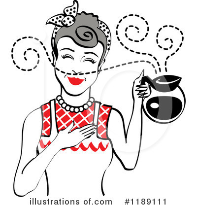 Royalty-Free (RF) Housewife Clipart Illustration by Andy Nortnik - Stock Sample #1189111