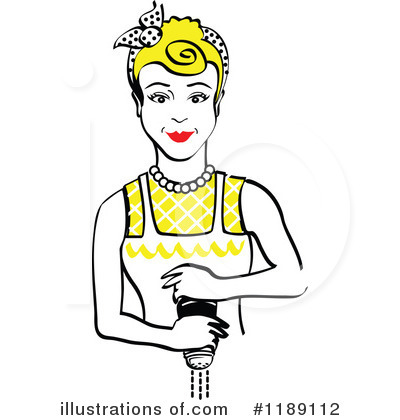 Royalty-Free (RF) Housewife Clipart Illustration by Andy Nortnik - Stock Sample #1189112