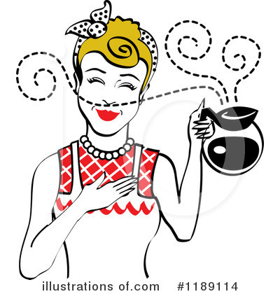Royalty-Free (RF) Housewife Clipart Illustration by Andy Nortnik - Stock Sample #1189114