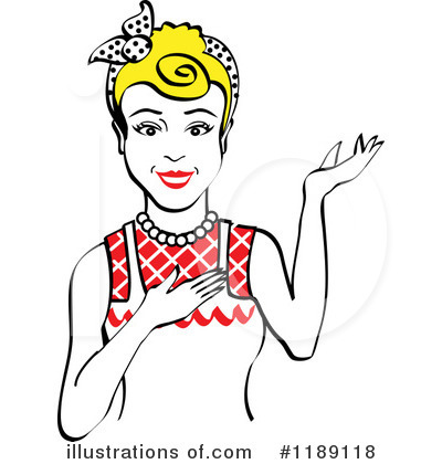 Royalty-Free (RF) Housewife Clipart Illustration by Andy Nortnik - Stock Sample #1189118