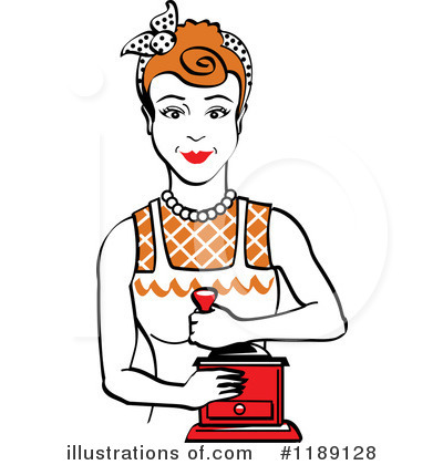 Royalty-Free (RF) Housewife Clipart Illustration by Andy Nortnik - Stock Sample #1189128