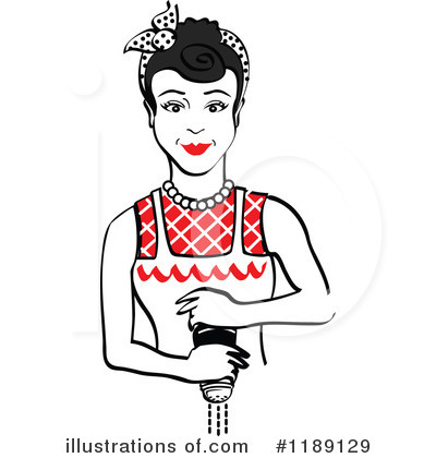 Royalty-Free (RF) Housewife Clipart Illustration by Andy Nortnik - Stock Sample #1189129