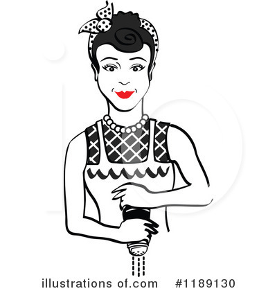 Royalty-Free (RF) Housewife Clipart Illustration by Andy Nortnik - Stock Sample #1189130