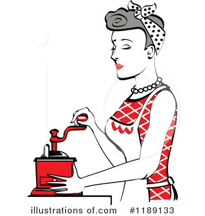 Royalty-Free (RF) Housewife Clipart Illustration by Andy Nortnik - Stock Sample #1189133