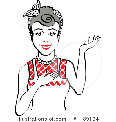 Royalty-Free (RF) Housewife Clipart Illustration by Andy Nortnik - Stock Sample #1189134