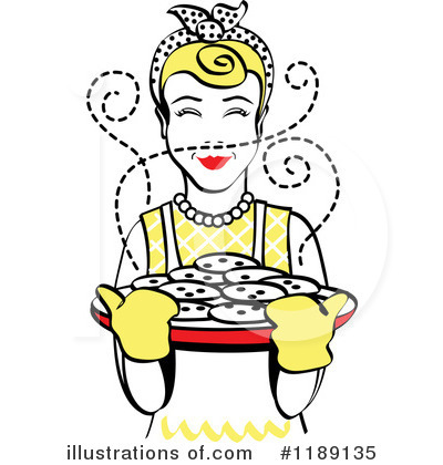 Royalty-Free (RF) Housewife Clipart Illustration by Andy Nortnik - Stock Sample #1189135