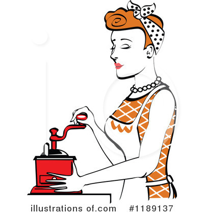 Royalty-Free (RF) Housewife Clipart Illustration by Andy Nortnik - Stock Sample #1189137