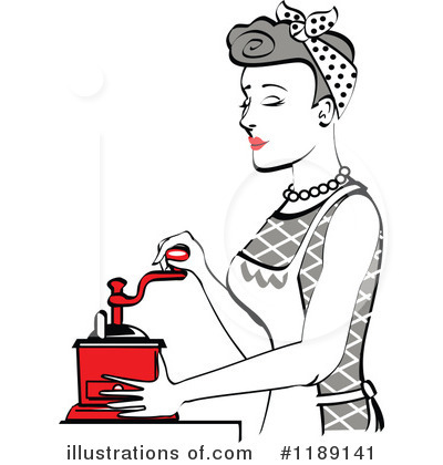Royalty-Free (RF) Housewife Clipart Illustration by Andy Nortnik - Stock Sample #1189141