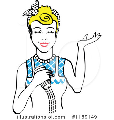 Royalty-Free (RF) Housewife Clipart Illustration by Andy Nortnik - Stock Sample #1189149