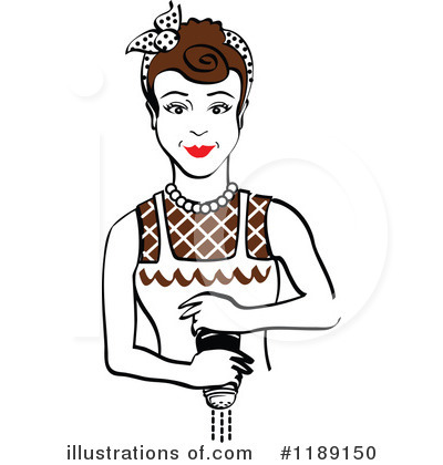 Royalty-Free (RF) Housewife Clipart Illustration by Andy Nortnik - Stock Sample #1189150