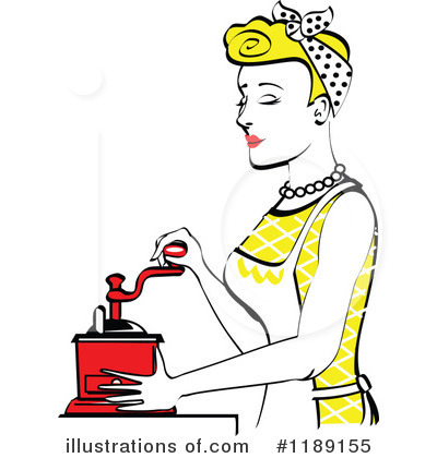 Royalty-Free (RF) Housewife Clipart Illustration by Andy Nortnik - Stock Sample #1189155