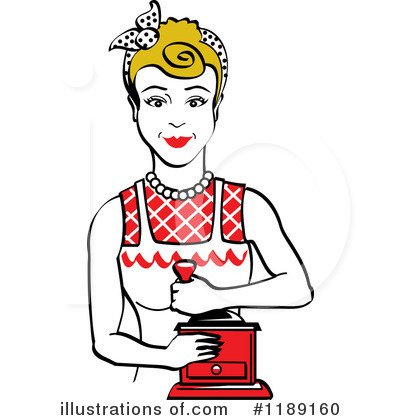 Royalty-Free (RF) Housewife Clipart Illustration by Andy Nortnik - Stock Sample #1189160