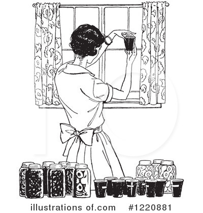 Royalty-Free (RF) Housewife Clipart Illustration by Picsburg - Stock Sample #1220881