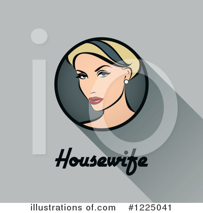 Royalty-Free (RF) Housewife Clipart Illustration by elena - Stock Sample #1225041