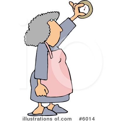 Royalty-Free (RF) Housewife Clipart Illustration by djart - Stock Sample #6014