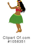 Hula Dancer Clipart #1058351 by Pams Clipart