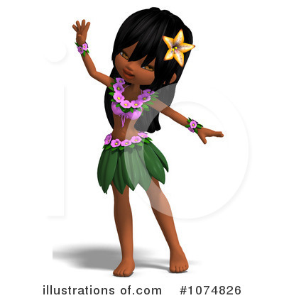 Hula Girl Clipart #1074826 by Ralf61