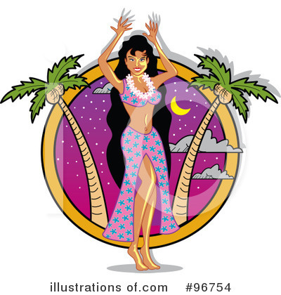 Hula Girl Clipart #96754 by Andy Nortnik