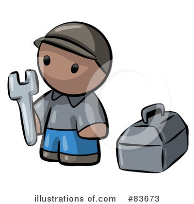 Contractor Clipart #83673 by Leo Blanchette