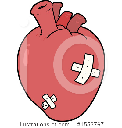Royalty-Free (RF) Human Heart Clipart Illustration by lineartestpilot - Stock Sample #1553767