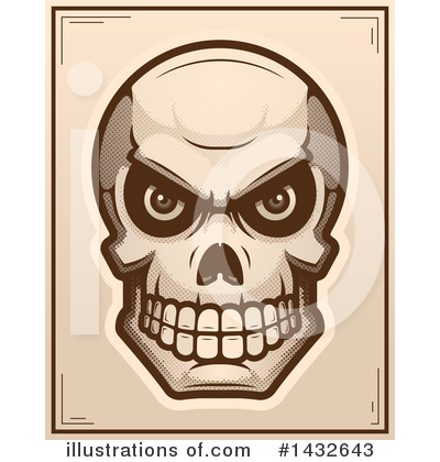 Royalty-Free (RF) Human Skull Clipart Illustration by Cory Thoman - Stock Sample #1432643