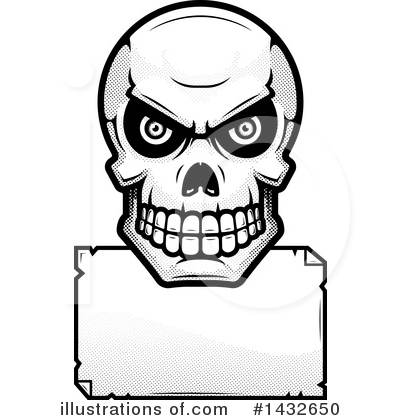 Human Skull Clipart #1432650 by Cory Thoman