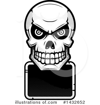 Human Skull Clipart #1432652 by Cory Thoman