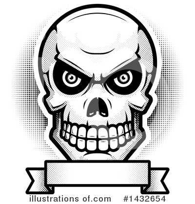 Human Skull Clipart #1432654 by Cory Thoman